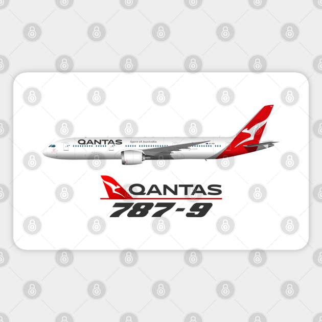 Quokka Qantas 787-9 Magnet by SteveHClark